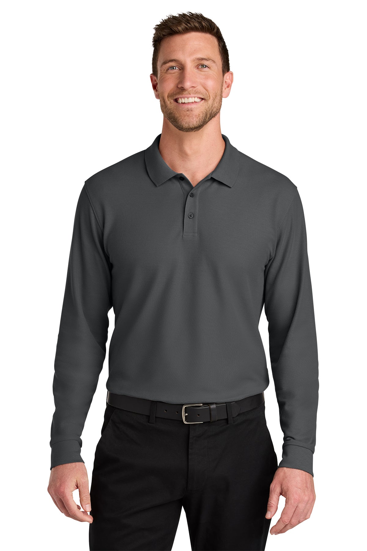 K200LS Port Authority®  Wearever Signature Pique Long Sleeve Polo
