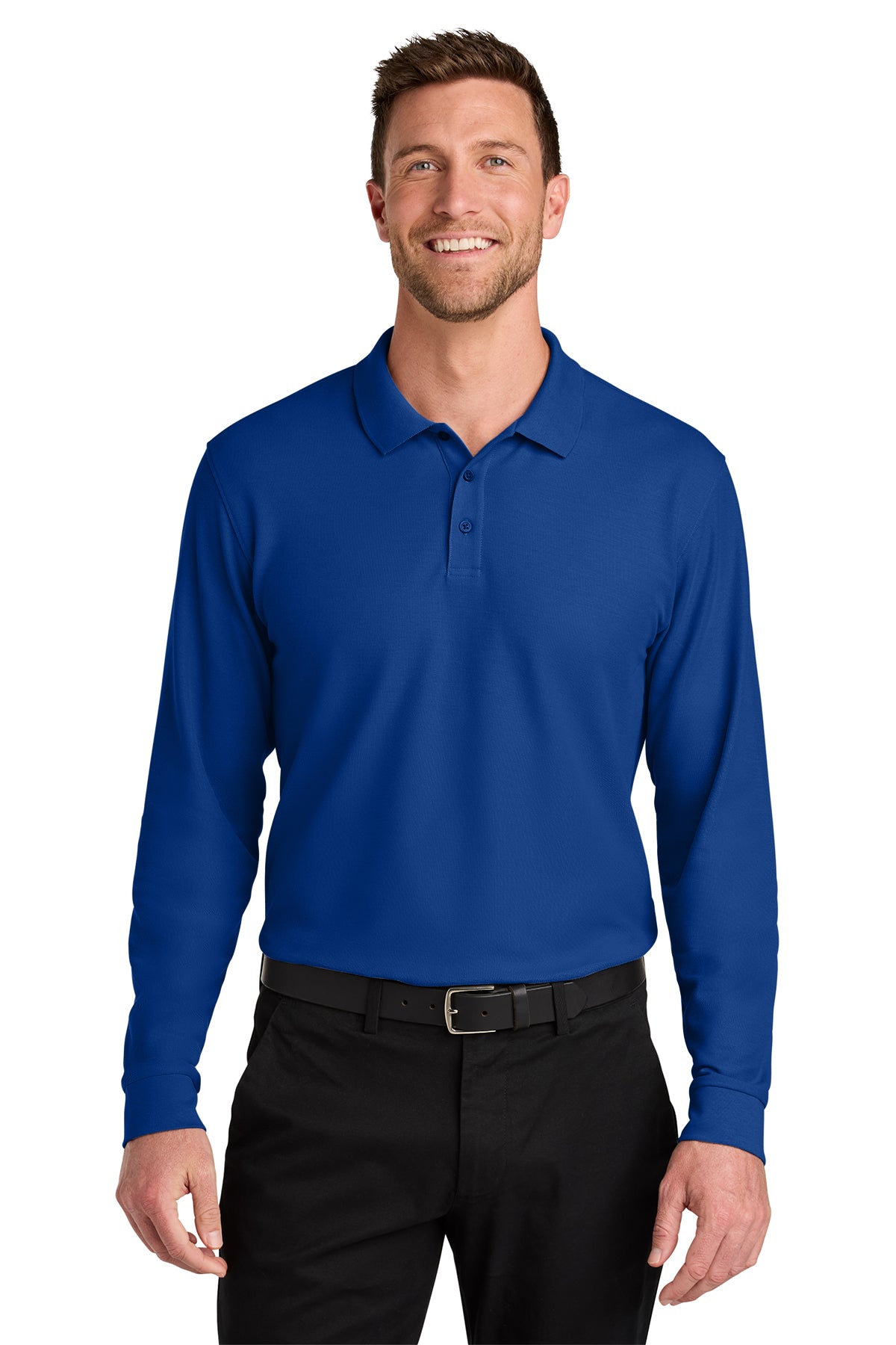 K200LS Port Authority®  Wearever Signature Pique Long Sleeve Polo