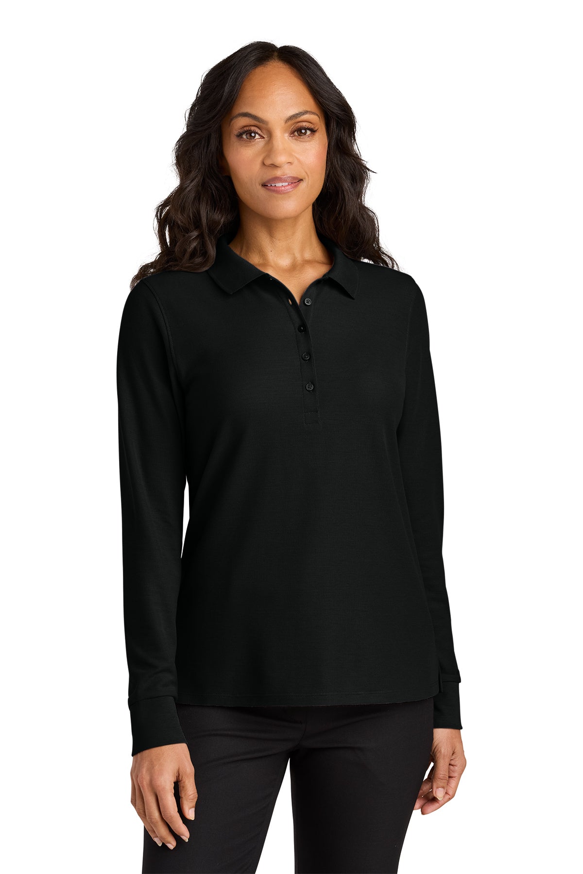 LK200LS Port Authority® Women’s Wearever Signature Pique Long Sleeve Polo