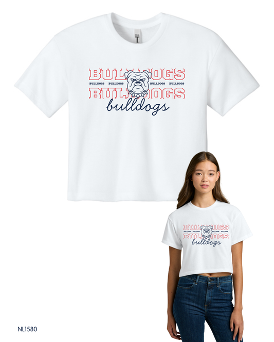 Bulldogs - NL1580 Next Level Apparel® Women’s Ideal Crop Top