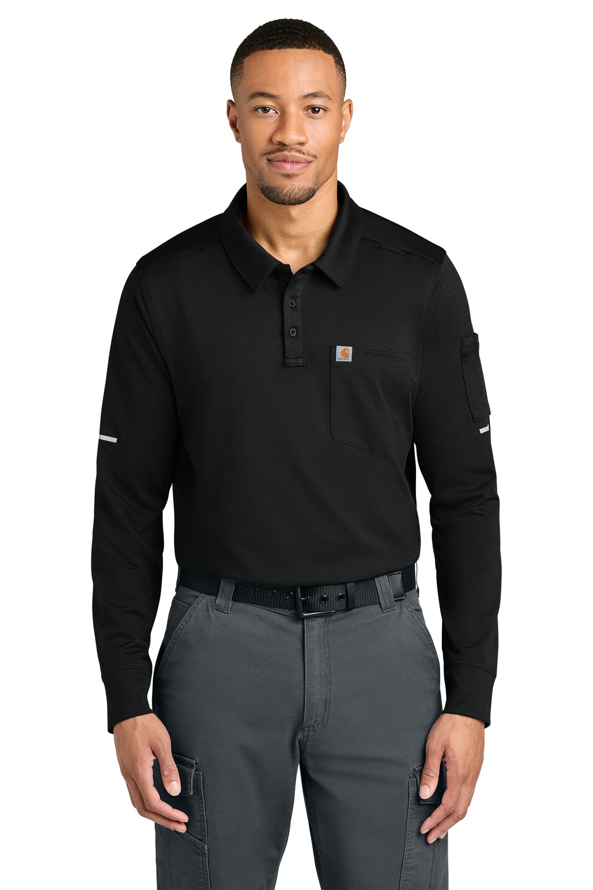 CTC16129 Carhartt® FLD & RSCU Long Sleeve Polo