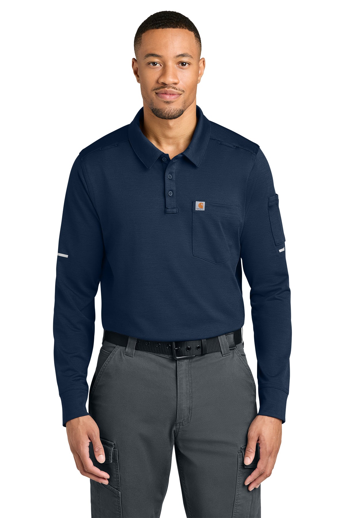 CTC16129 Carhartt® FLD & RSCU Long Sleeve Polo