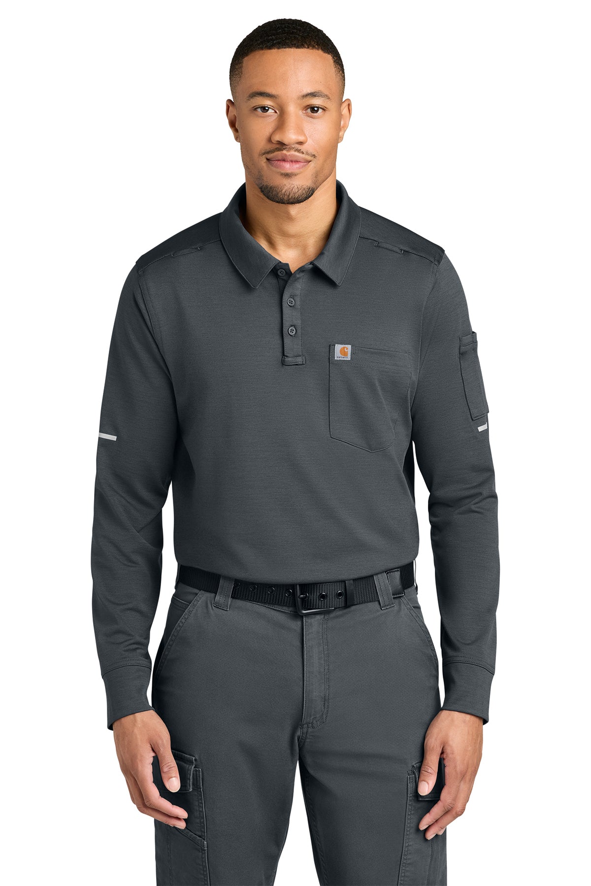 CTC16129 Carhartt® FLD & RSCU Long Sleeve Polo