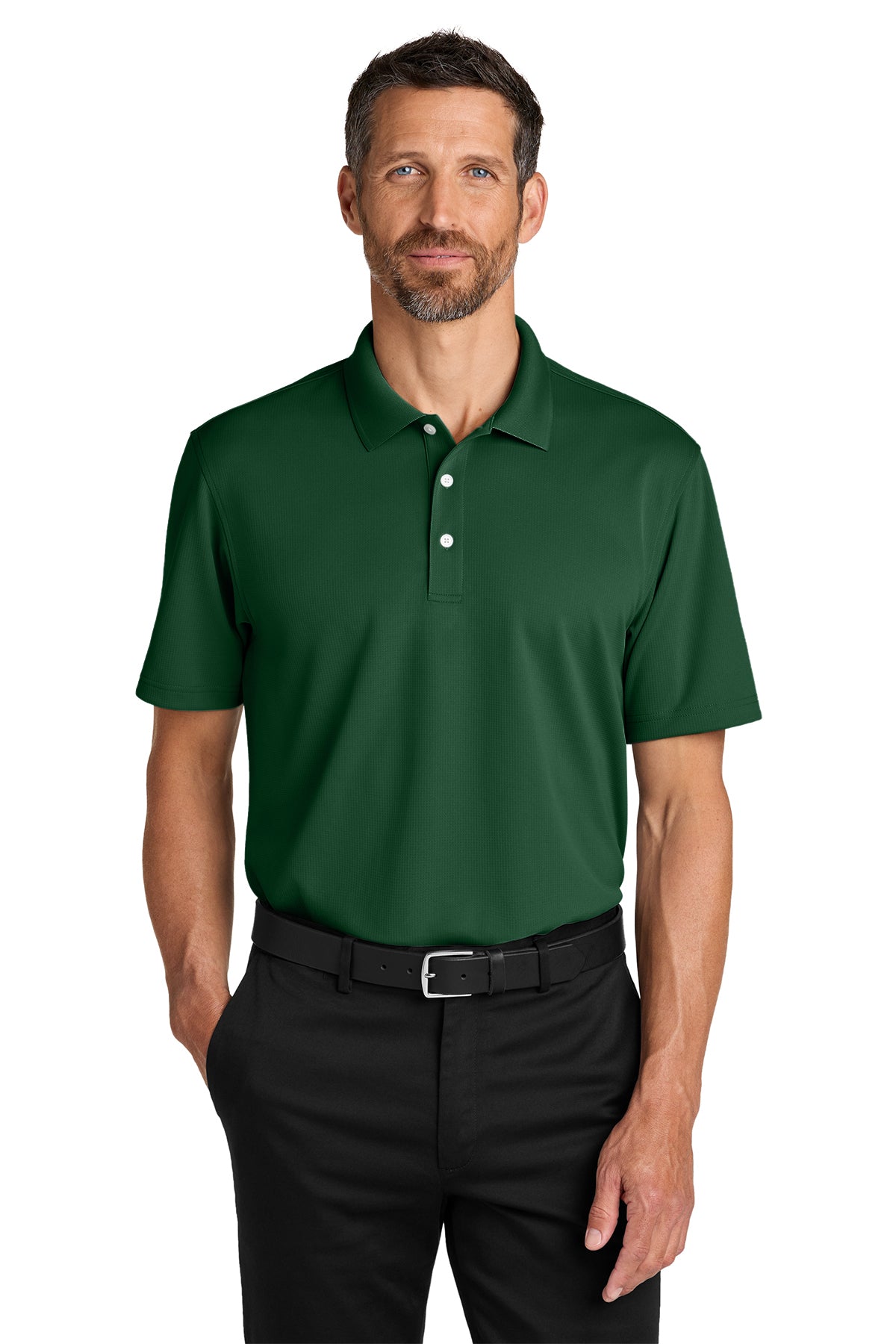 K845  Port Authority® Dry Zone® Stain-Release Grid Polo