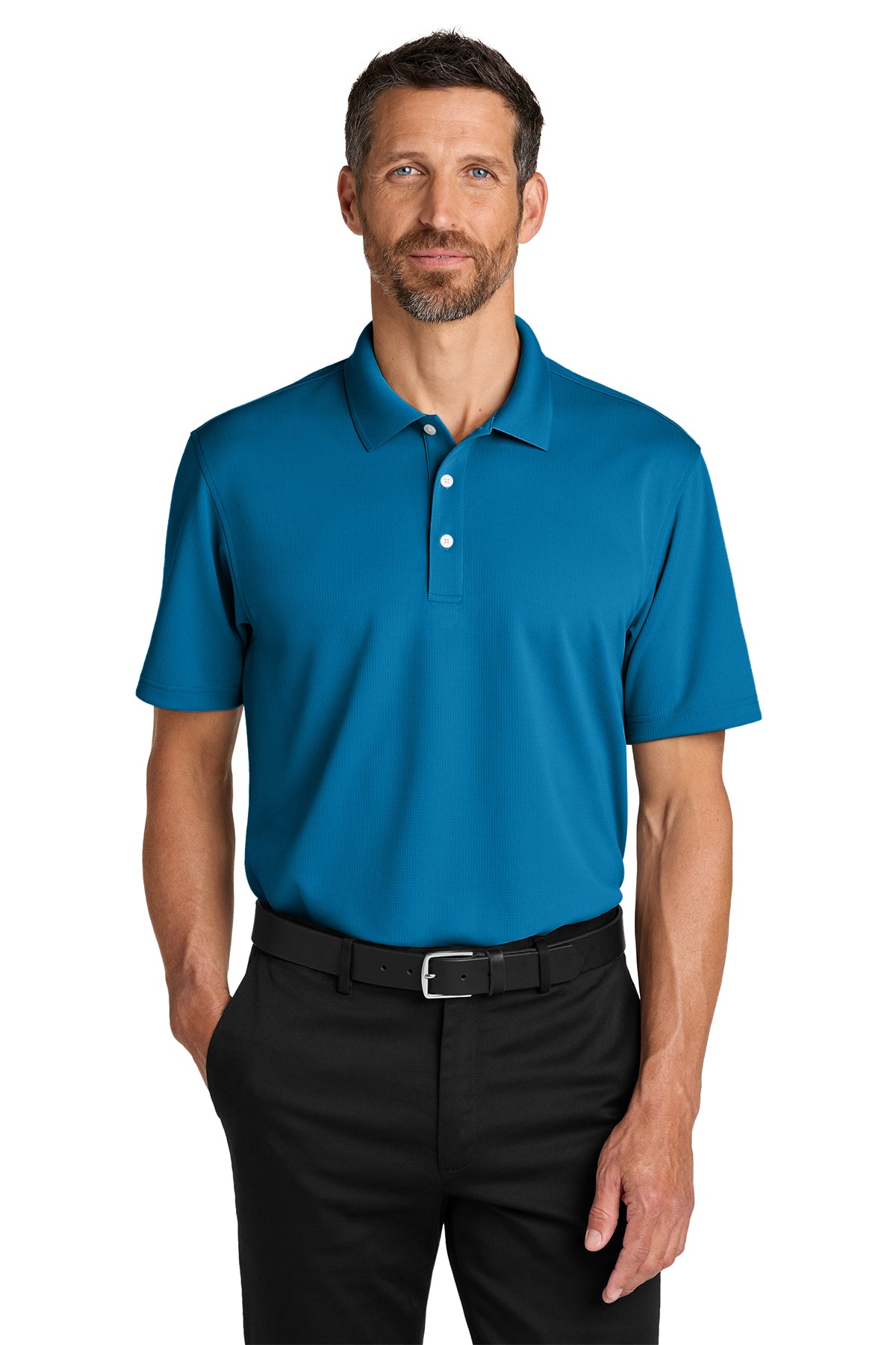 K845  Port Authority® Dry Zone® Stain-Release Grid Polo