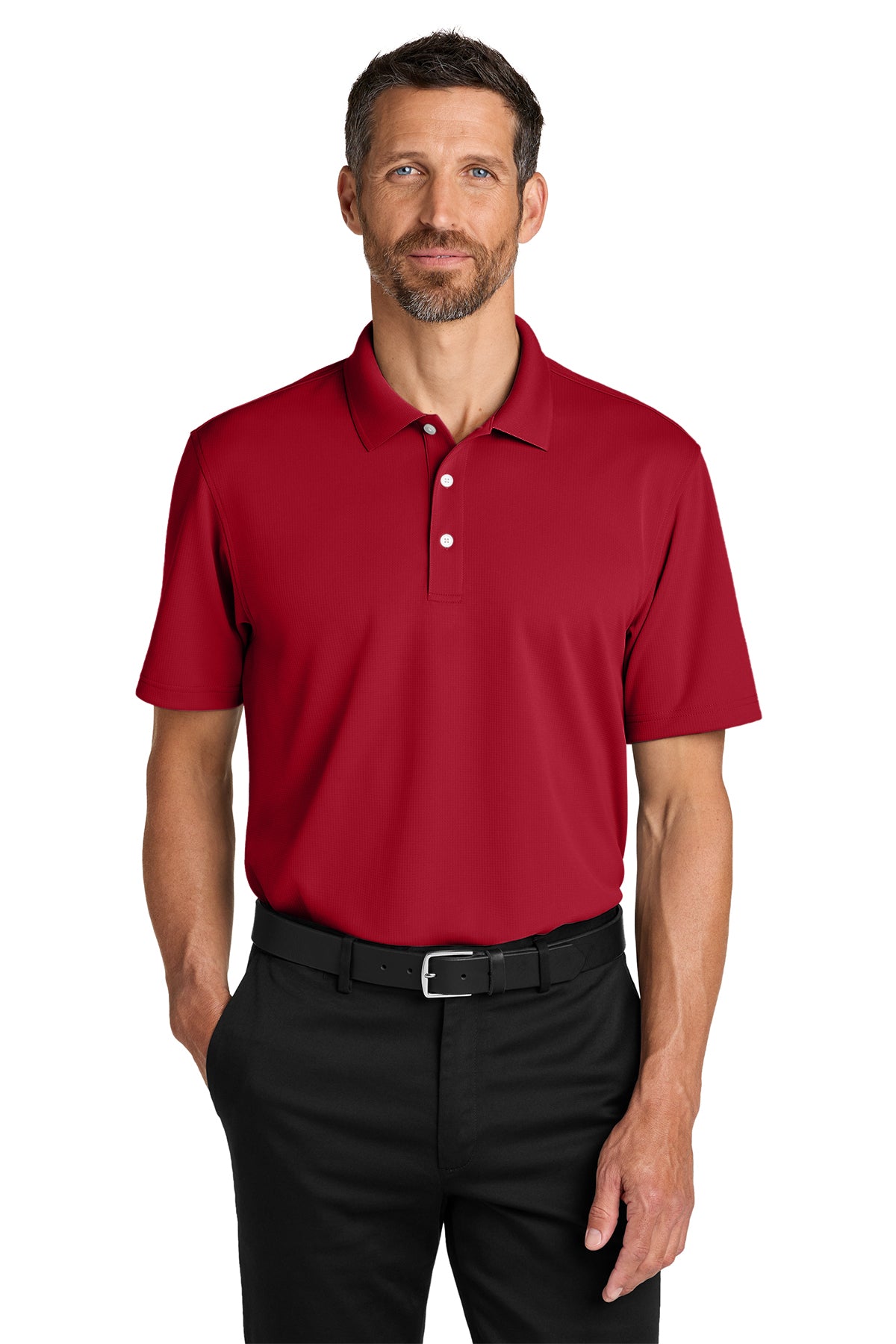 K845  Port Authority® Dry Zone® Stain-Release Grid Polo