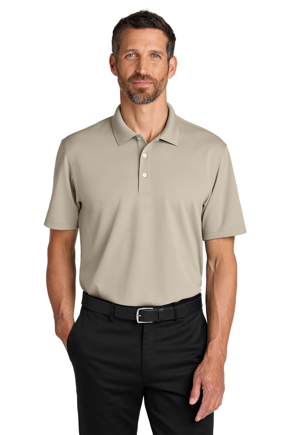 K845  Port Authority® Dry Zone® Stain-Release Grid Polo