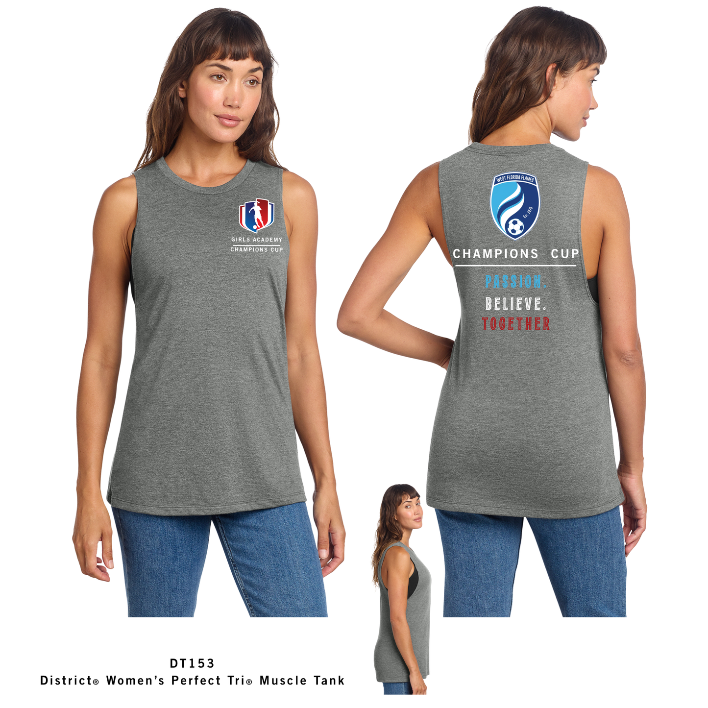West Florida Flames District® Women’s Perfect Tri® Muscle Tank. DT153