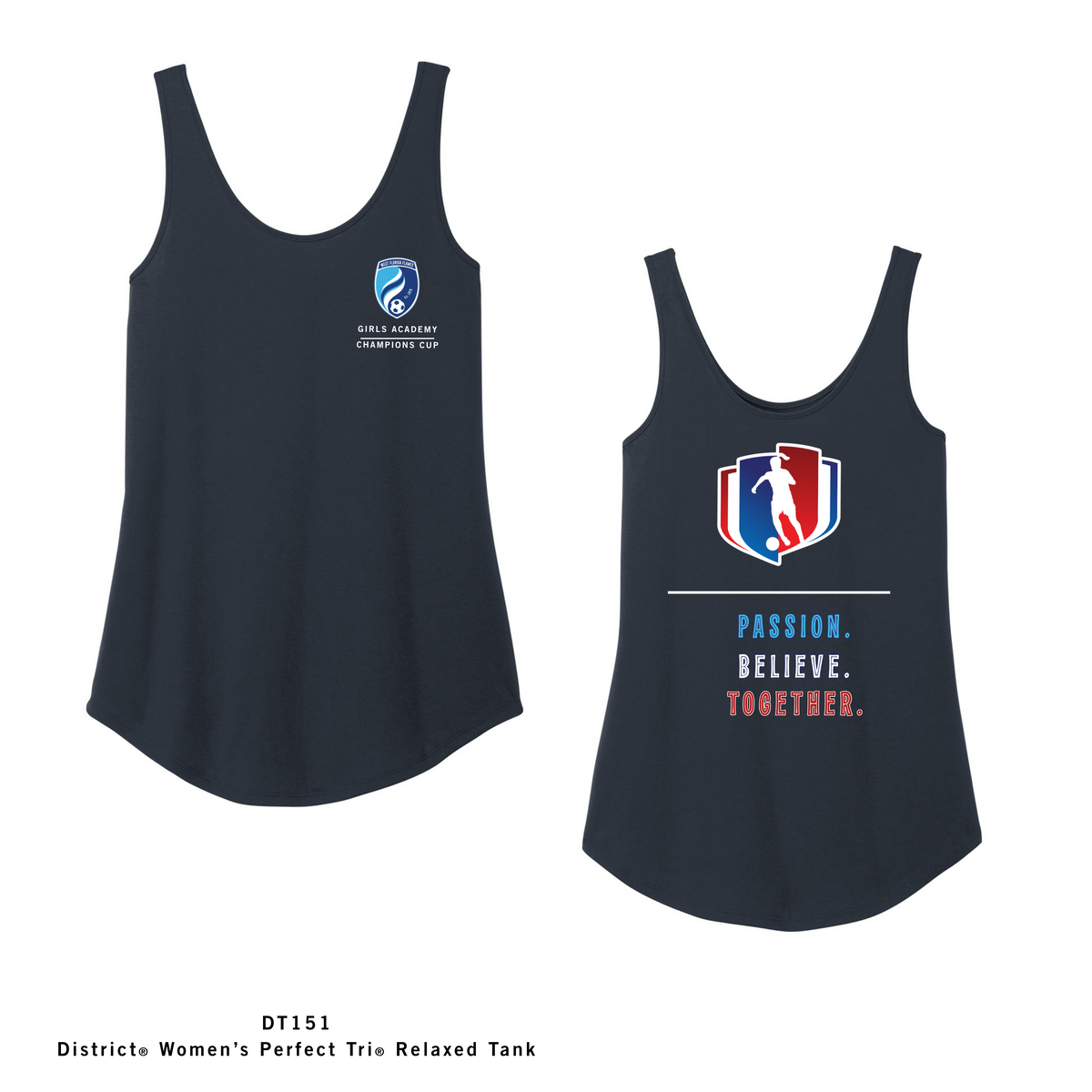 West Florida Flames DT151  District® Women’s Perfect Tri® Relaxed Tank