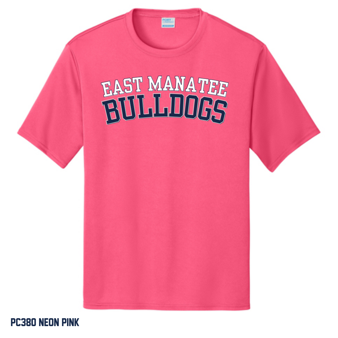 Bulldogs - PINK OUT Youth & Adult PC380Y / PC380 Port & Co® Performance Tee