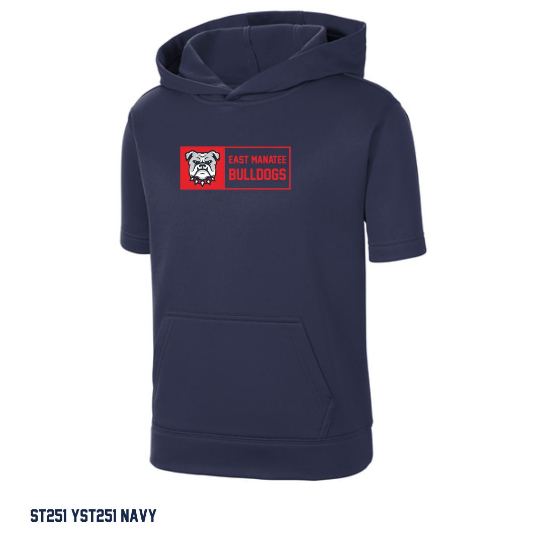 Bulldogs  - Youth & Adult YST251/ ST251 Sport-Tek® Sport-Wick® Fleece Short Sleeve Hooded Pullover