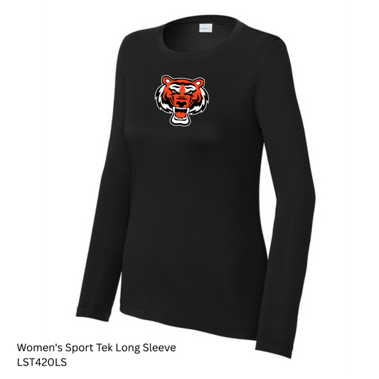 Rawlings Tigers - LST420LS  Sport-Tek® Women's Posi-UV® Pro Long Sleeve