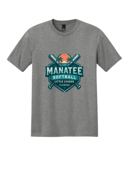 Manatee Softball District ® Perfect Tri®Tee. DM130/DT132Y