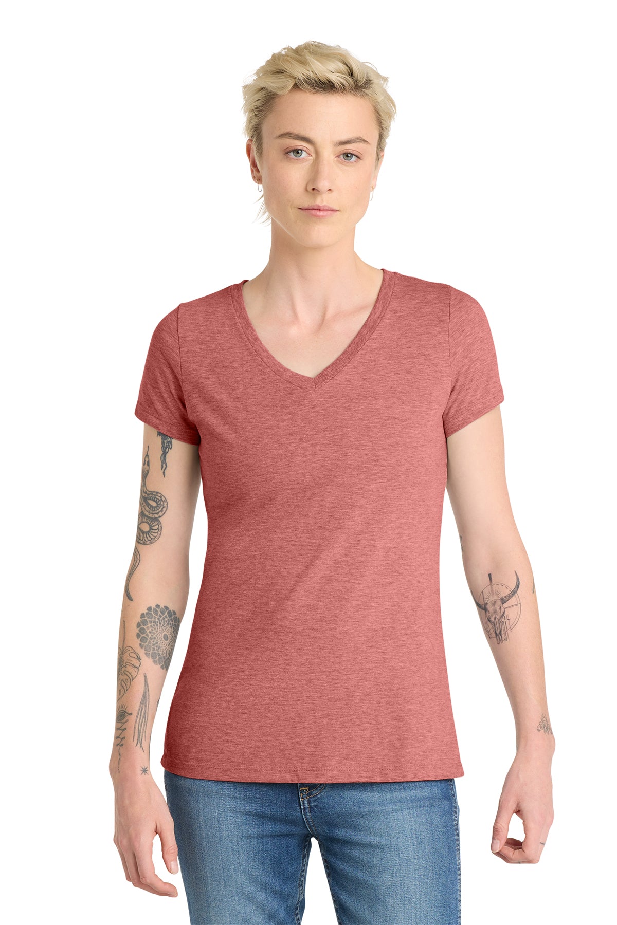 DT6503 District® Women’s Very Important Tee® V-Neck