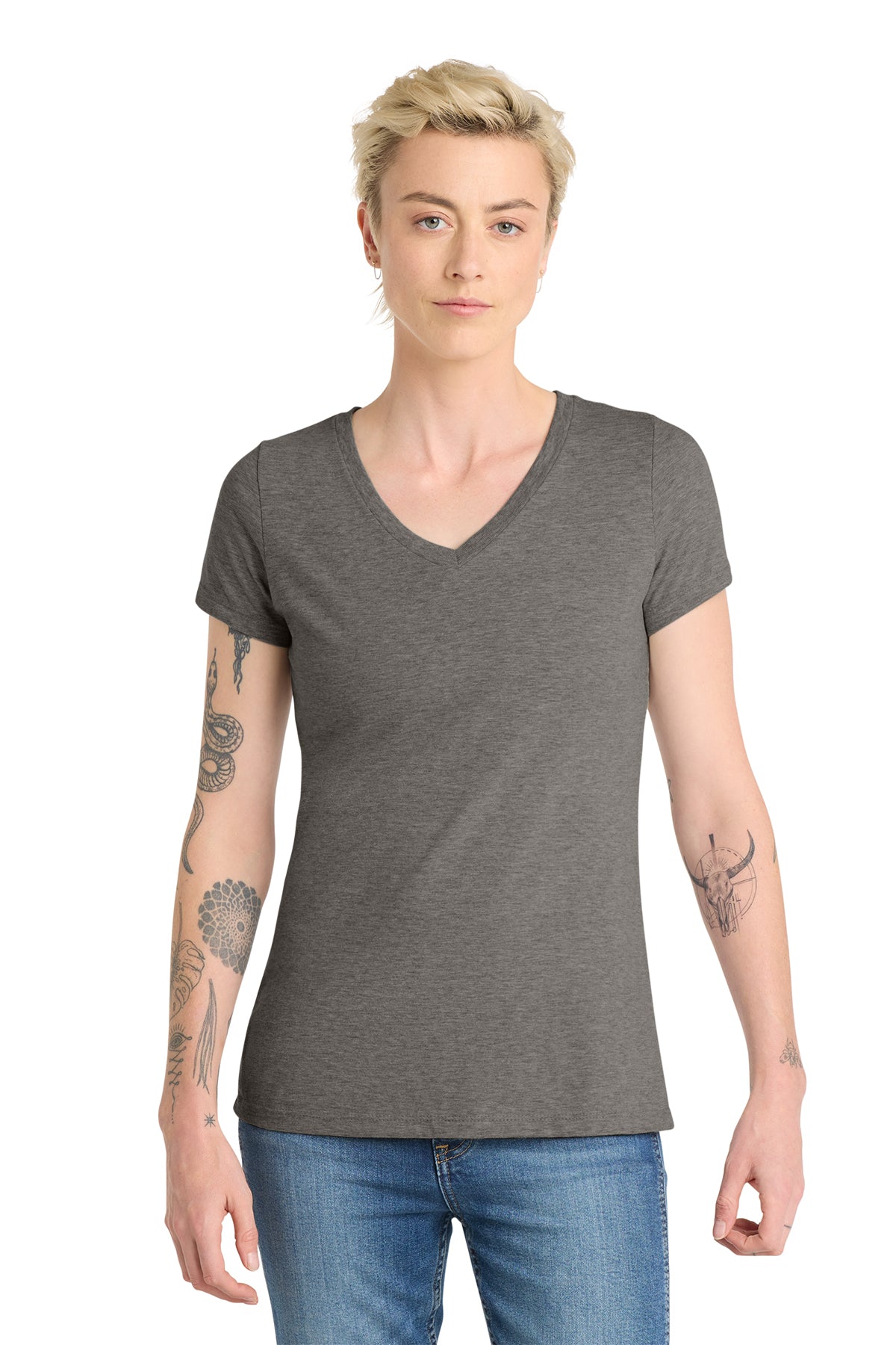 DT6503 District® Women’s Very Important Tee® V-Neck