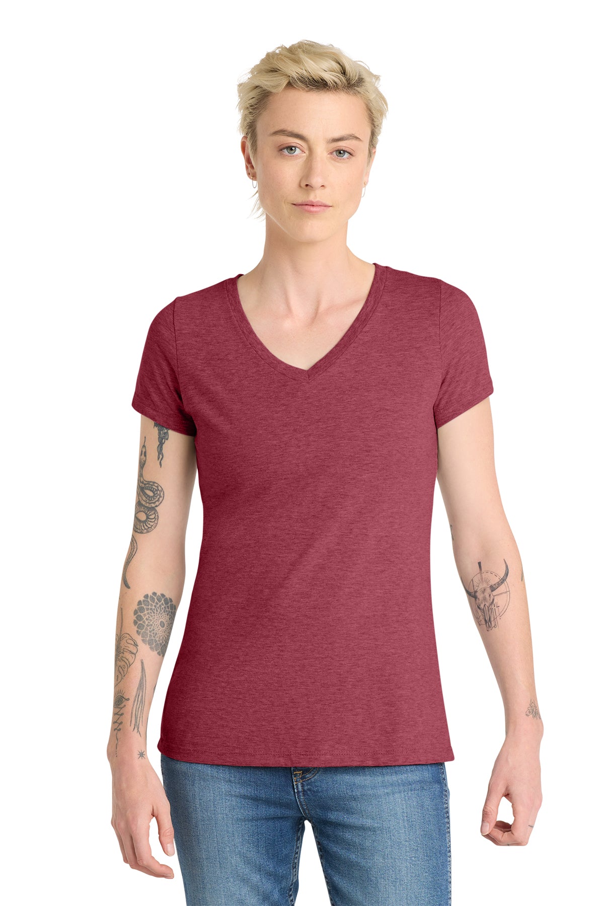 DT6503 District® Women’s Very Important Tee® V-Neck