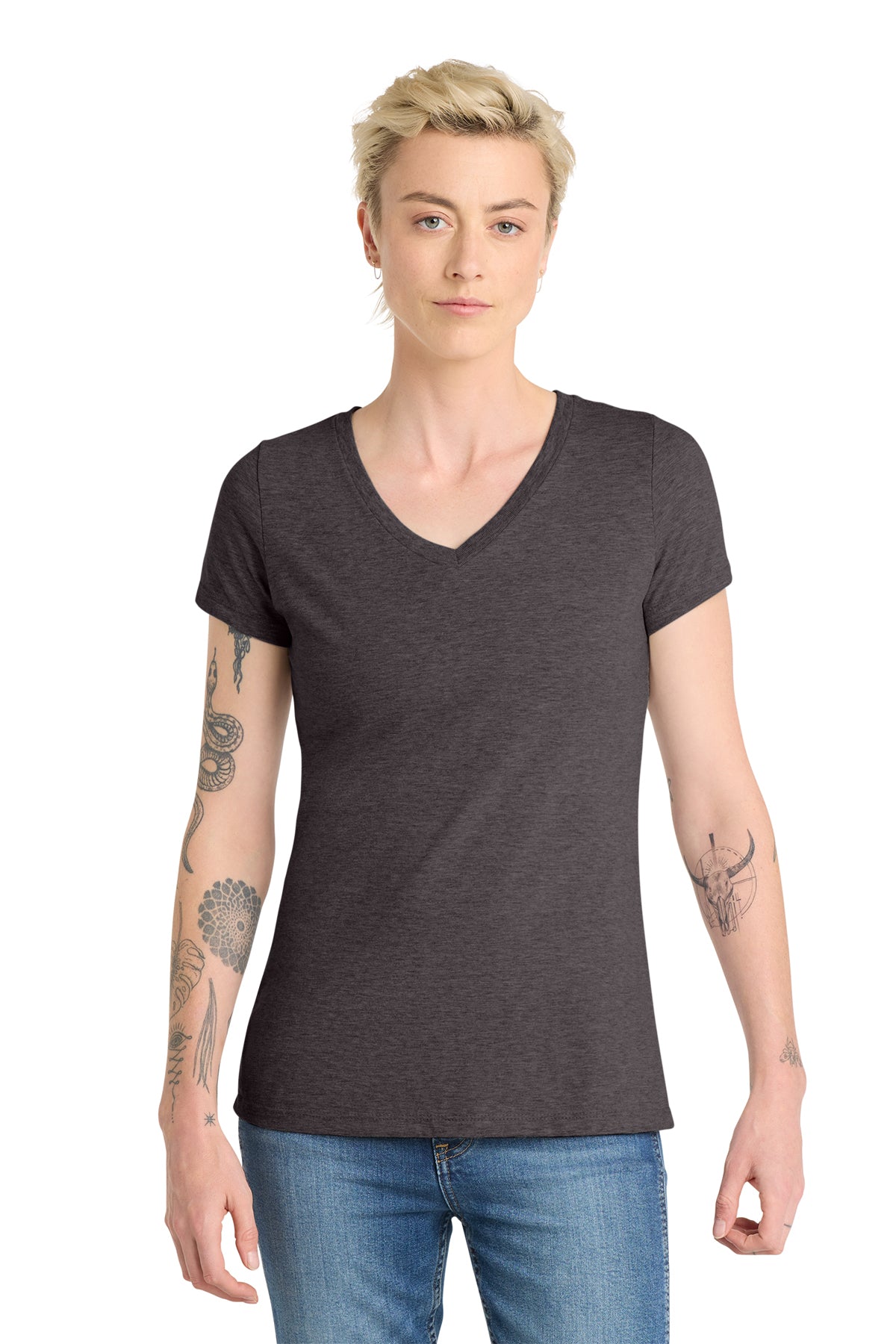 DT6503 District® Women’s Very Important Tee® V-Neck