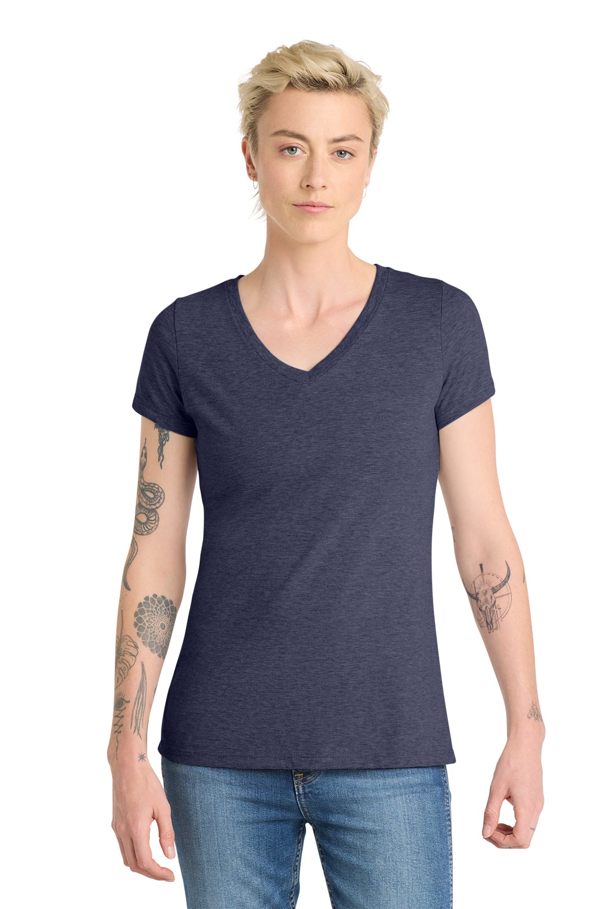 DT6503 District® Women’s Very Important Tee® V-Neck