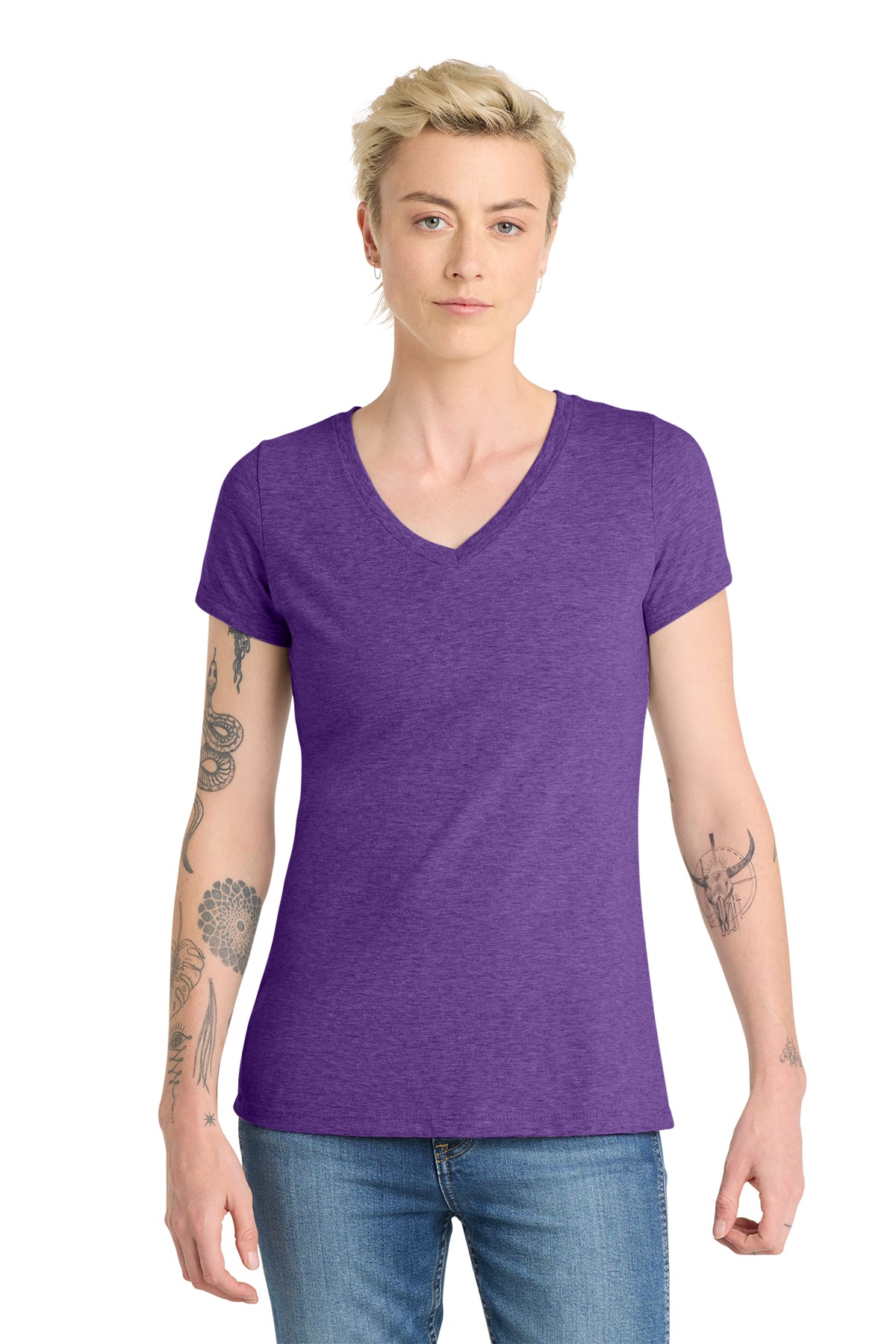 DT6503 District® Women’s Very Important Tee® V-Neck