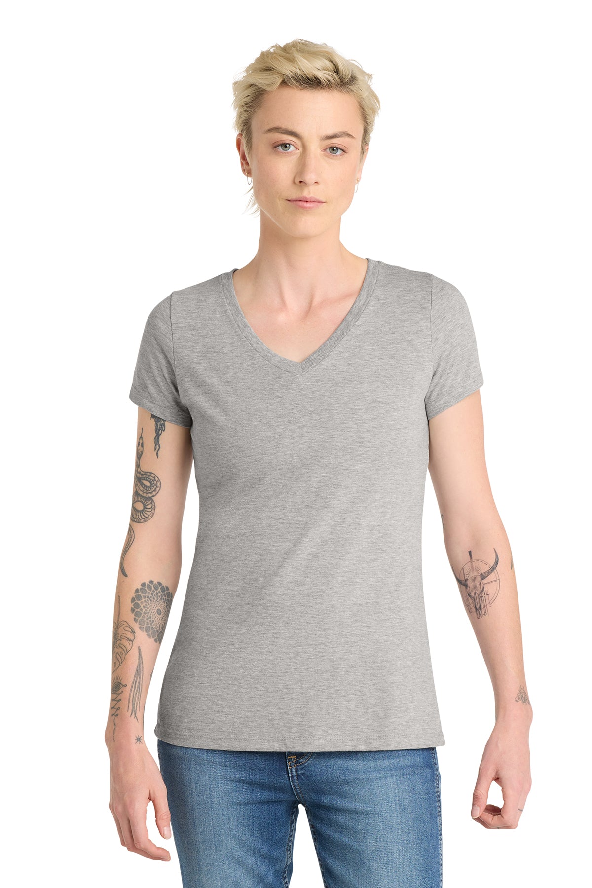 DT6503 District® Women’s Very Important Tee® V-Neck