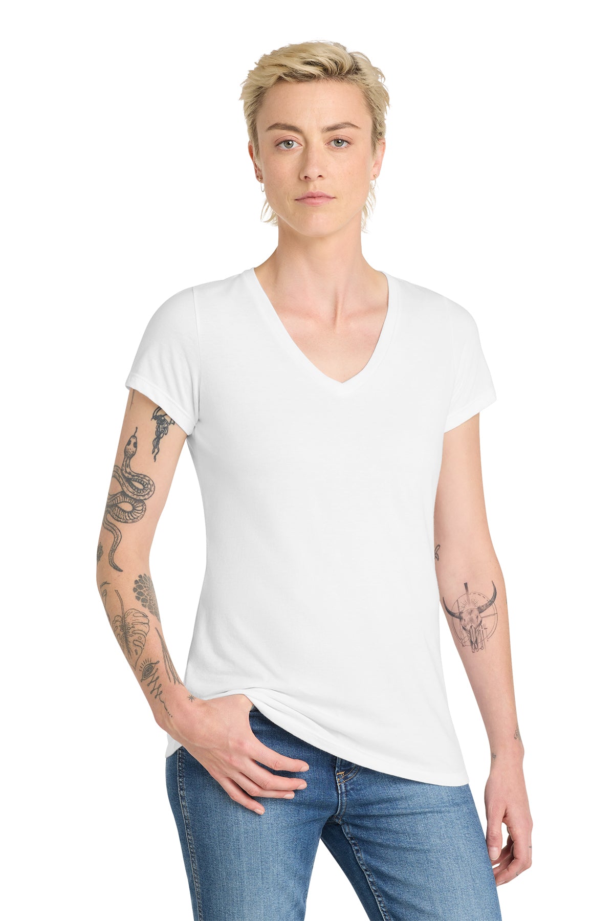 DT6503 District® Women’s Very Important Tee® V-Neck