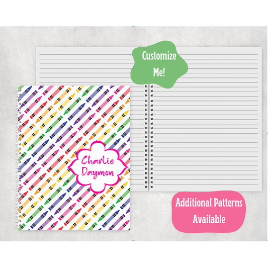 Personalized Back to School Notebook