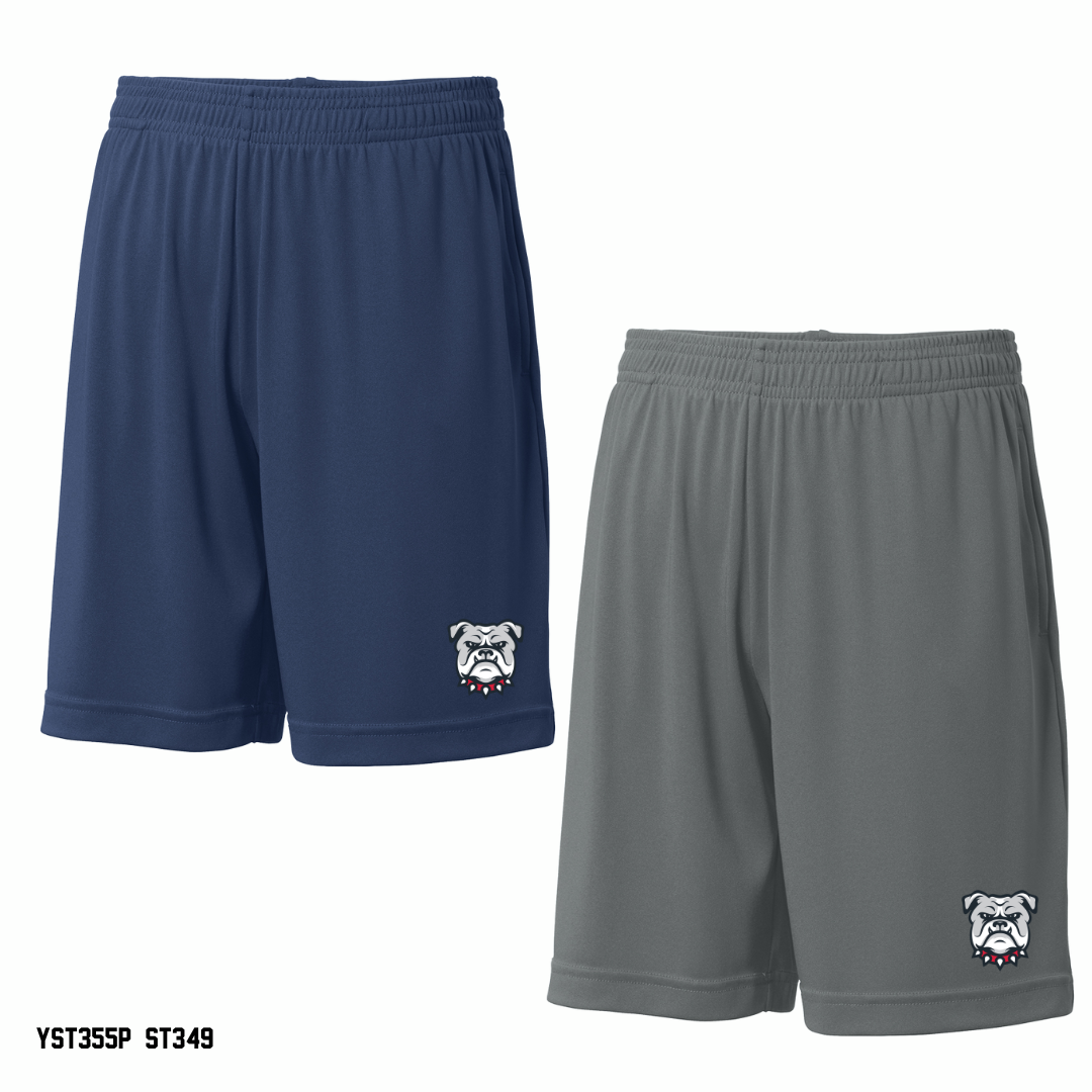 Bulldogs  - Youth and Adult YST355P / ST349 Sport-Tek® PosiCharge® Competitor™ Pocketed Short