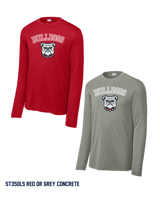 Bulldogs - Youth & Adult  ST350LS / YST350LS Sport-Tek® Long Sleeve PosiCharge® Competitor™ Tee