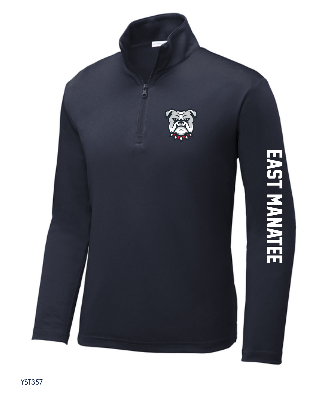 Bulldogs - YST357 Sport-Tek® Youth PosiCharge®Competitor™ 1/4-Zip Pullover