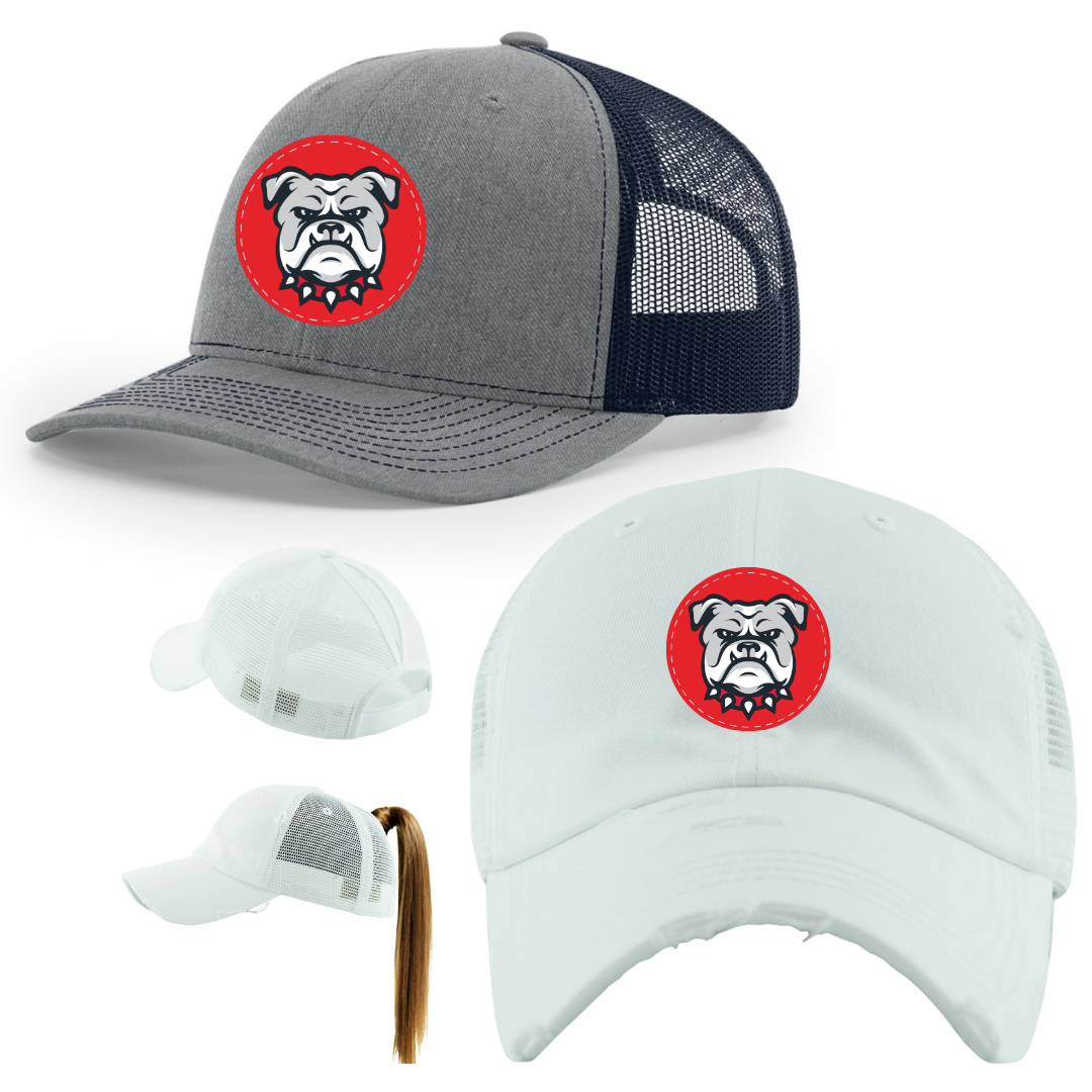 East Manatee Bulldogs - Hats with Leather Patch