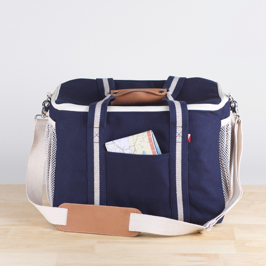 ShoreBags Insulated Picnic Cooler-- Navy