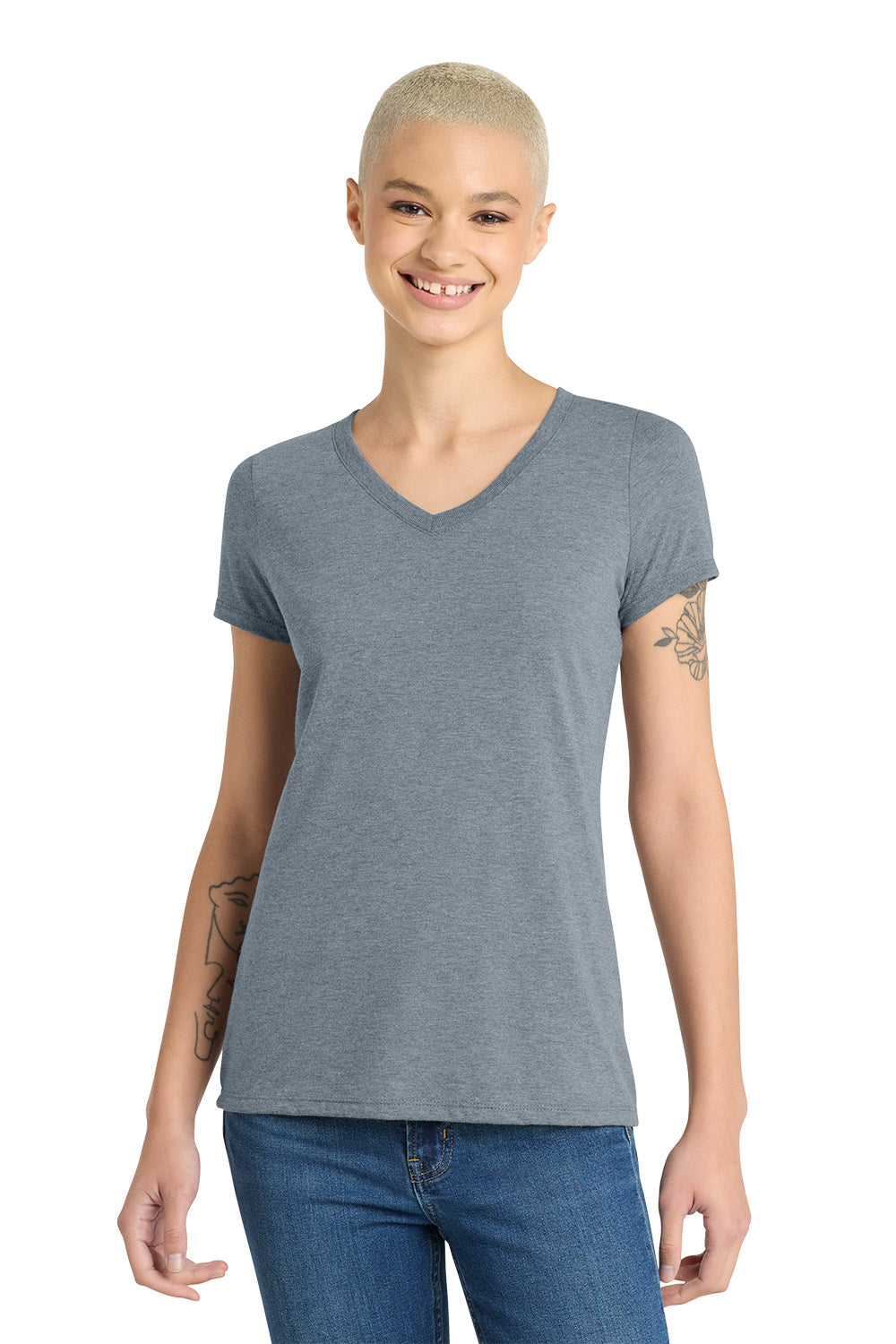 District® Women’s Perfect Tri® V-Neck Tee DM1350L