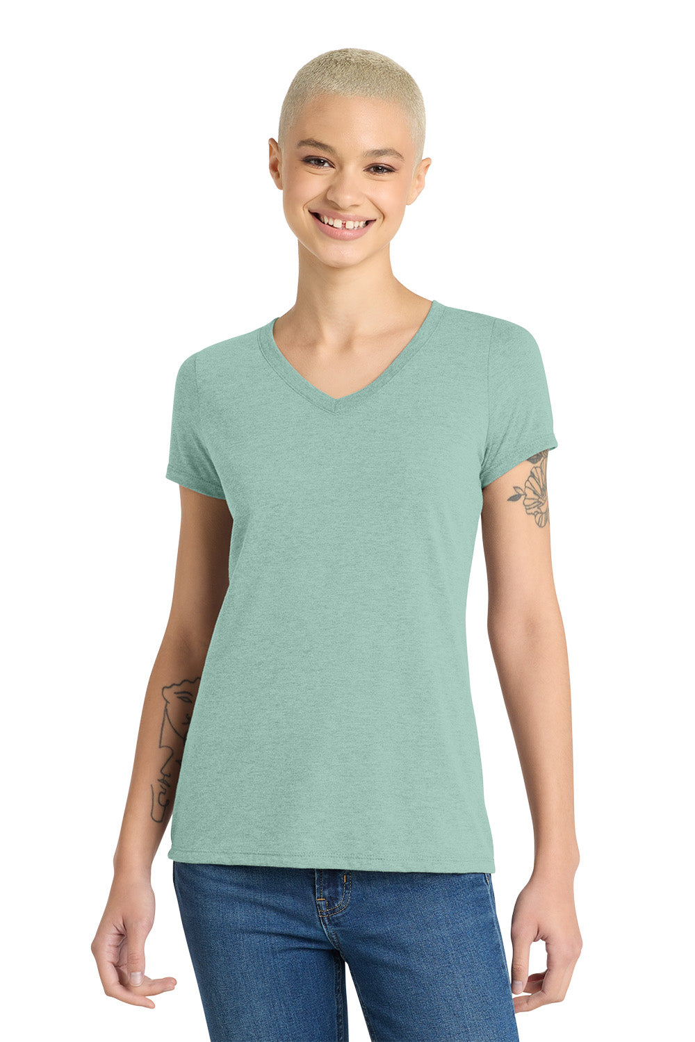 District® Women’s Perfect Tri® V-Neck Tee DM1350L