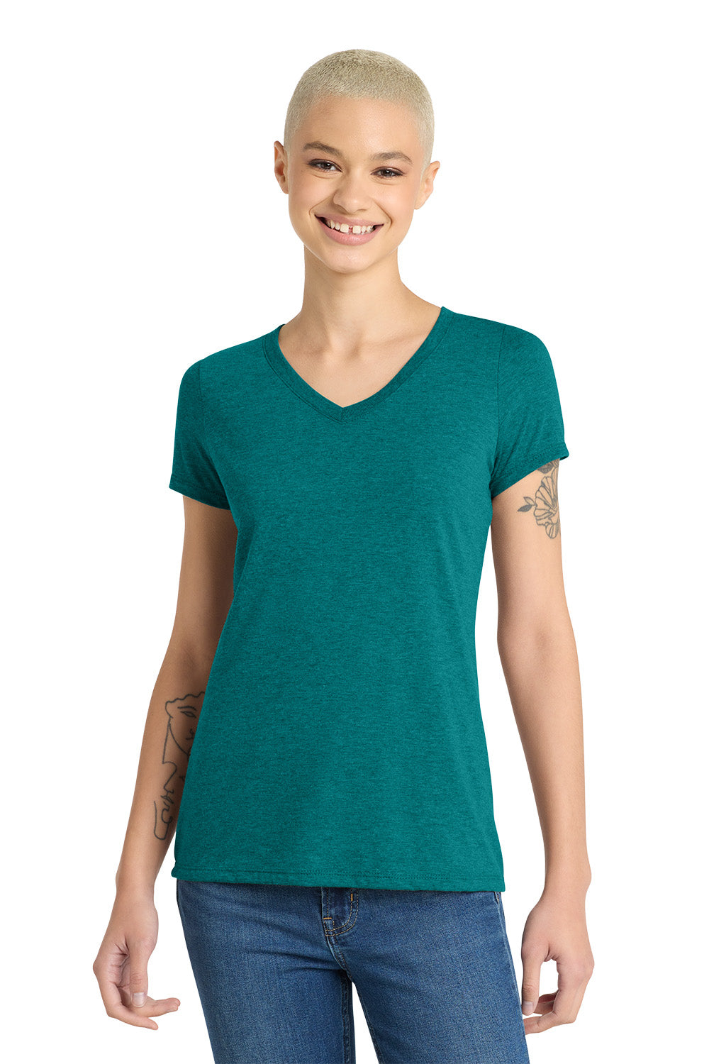 District® Women’s Perfect Tri® V-Neck Tee DM1350L