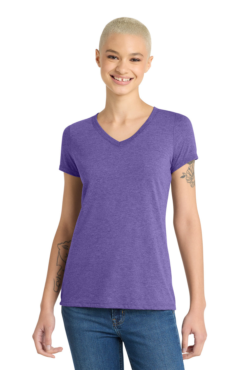 District® Women’s Perfect Tri® V-Neck Tee DM1350L