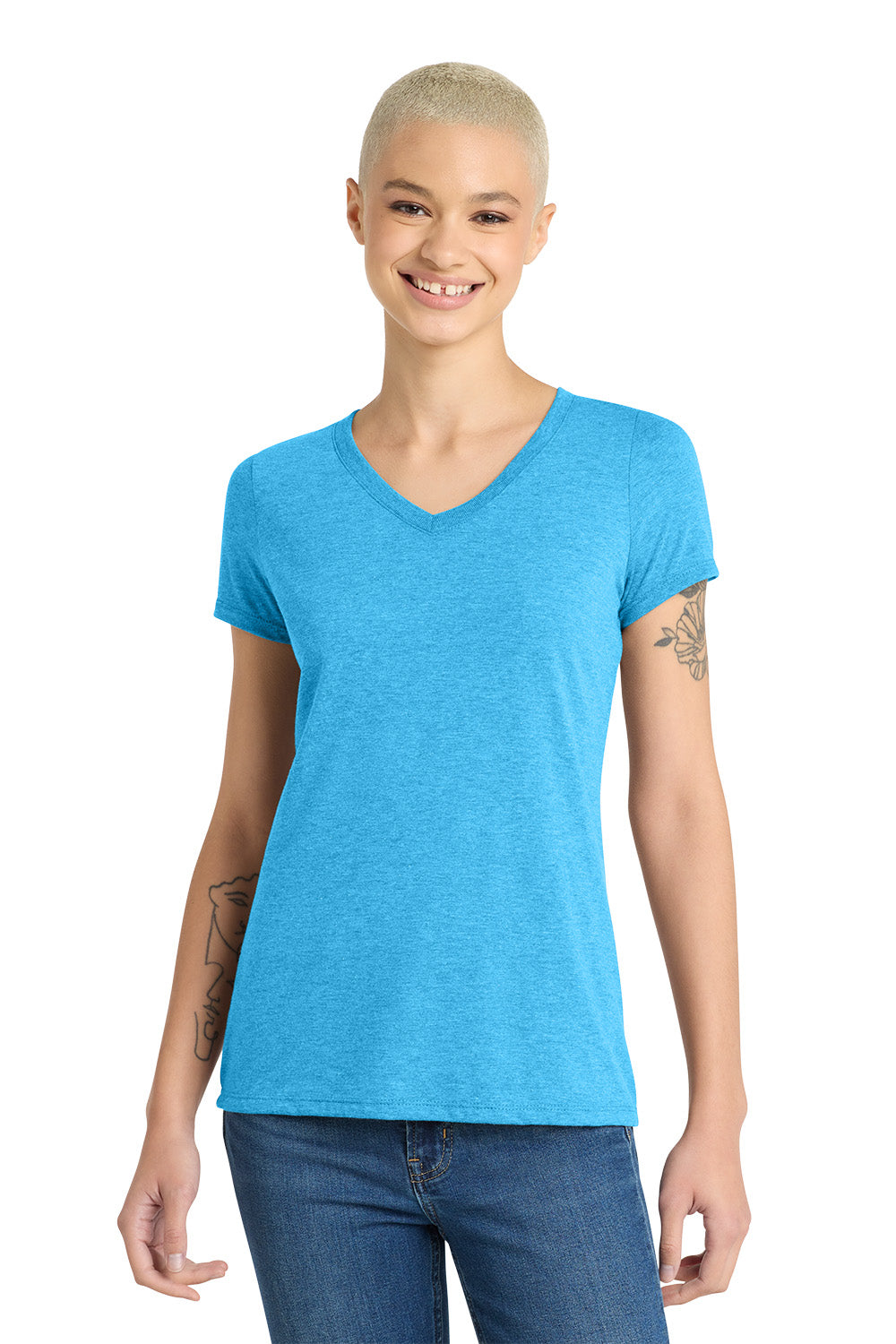 District® Women’s Perfect Tri® V-Neck Tee DM1350L