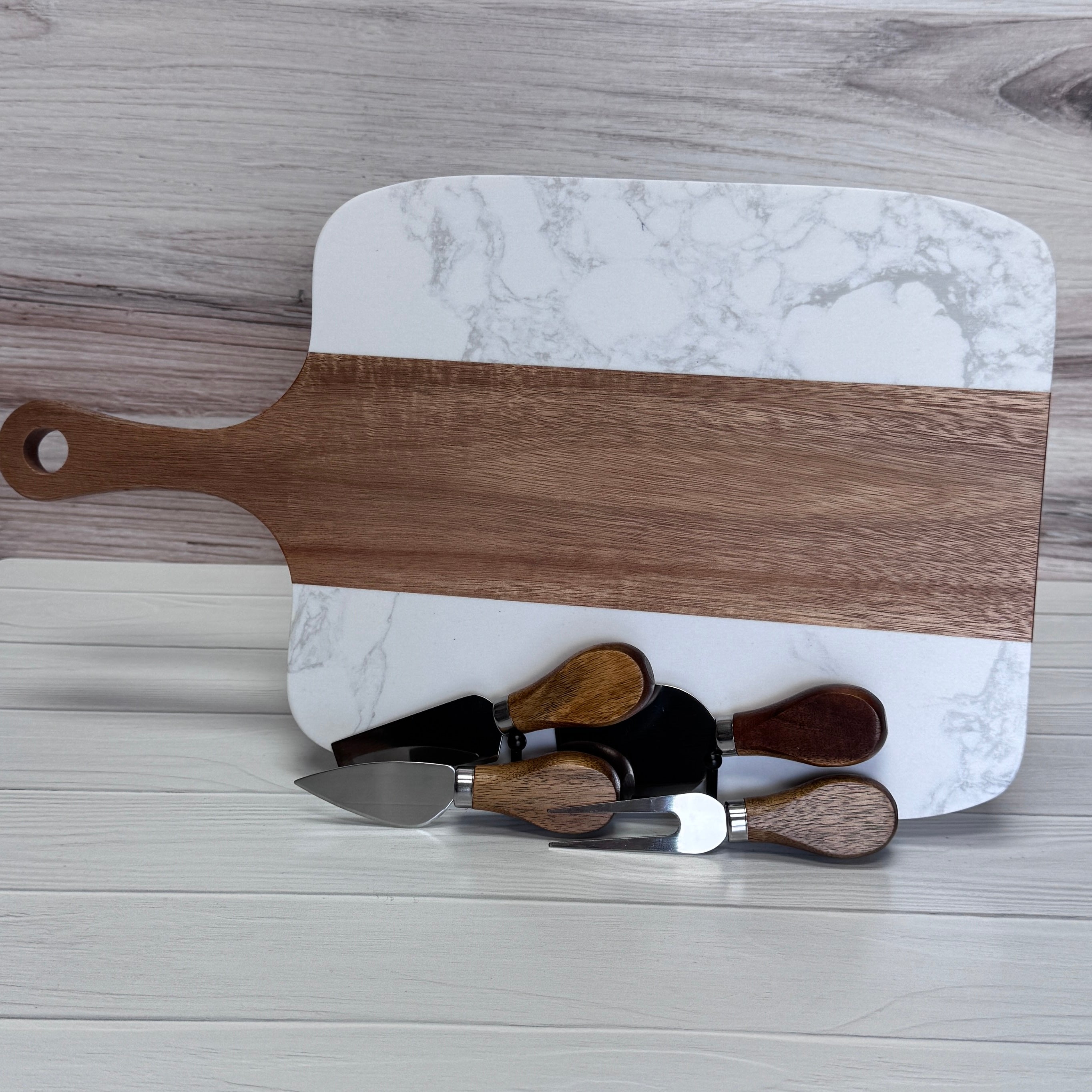 5 Piece Cutting Board and Tools Set – BananaBug Designs