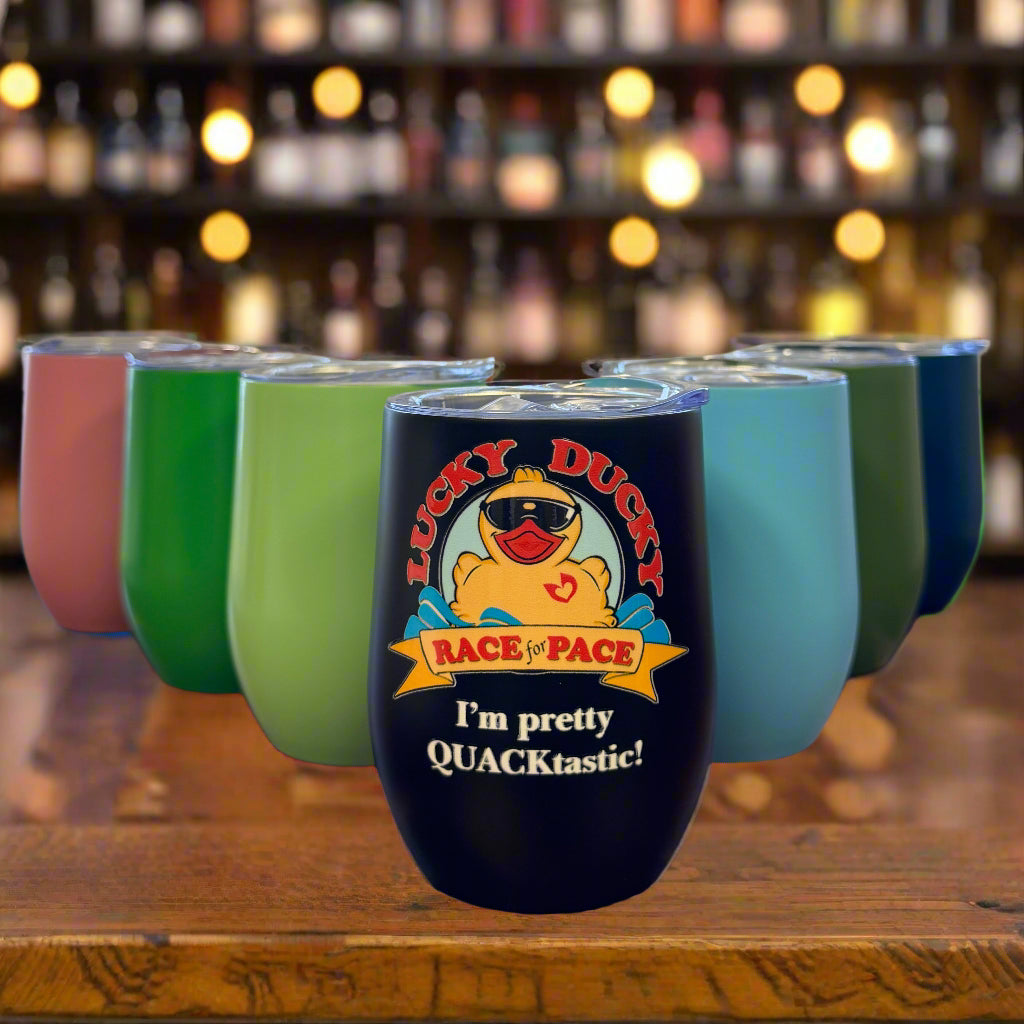 Powder Coated Wine Tumbler with lid