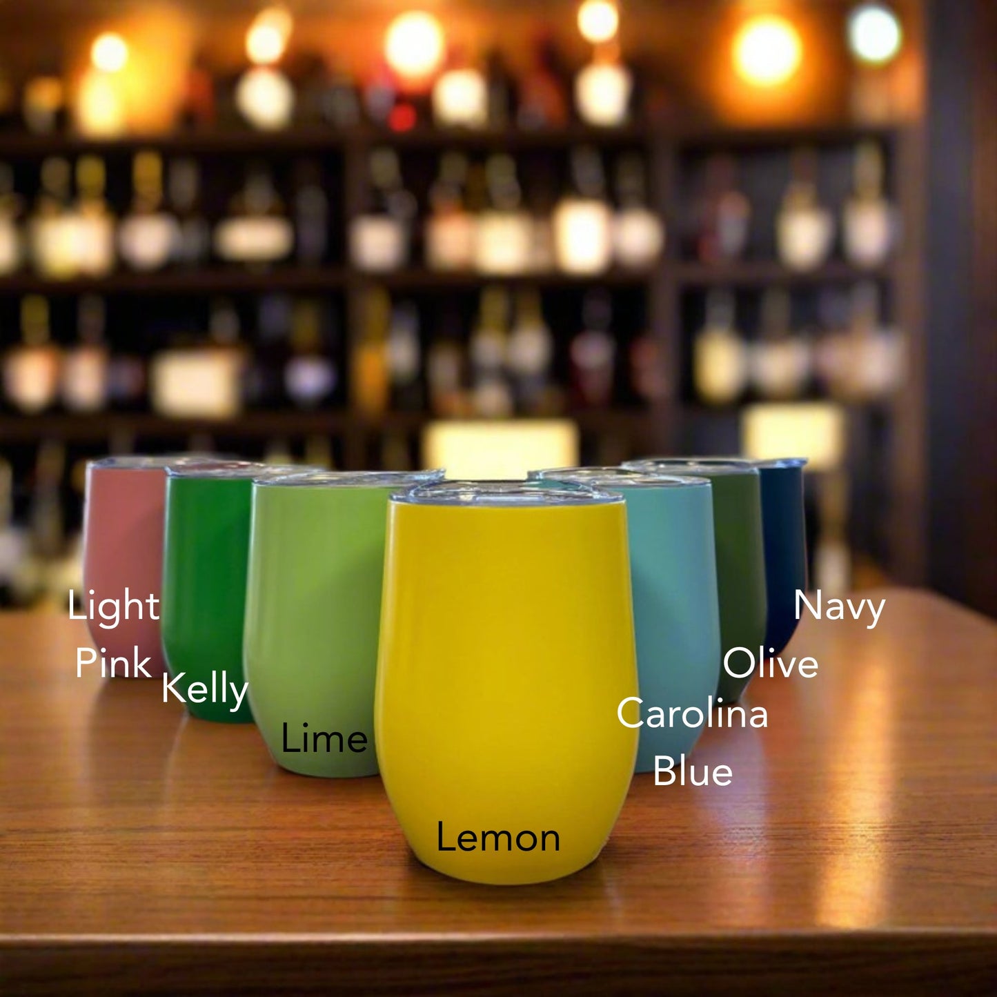 Powder Coated Wine Tumbler with lid