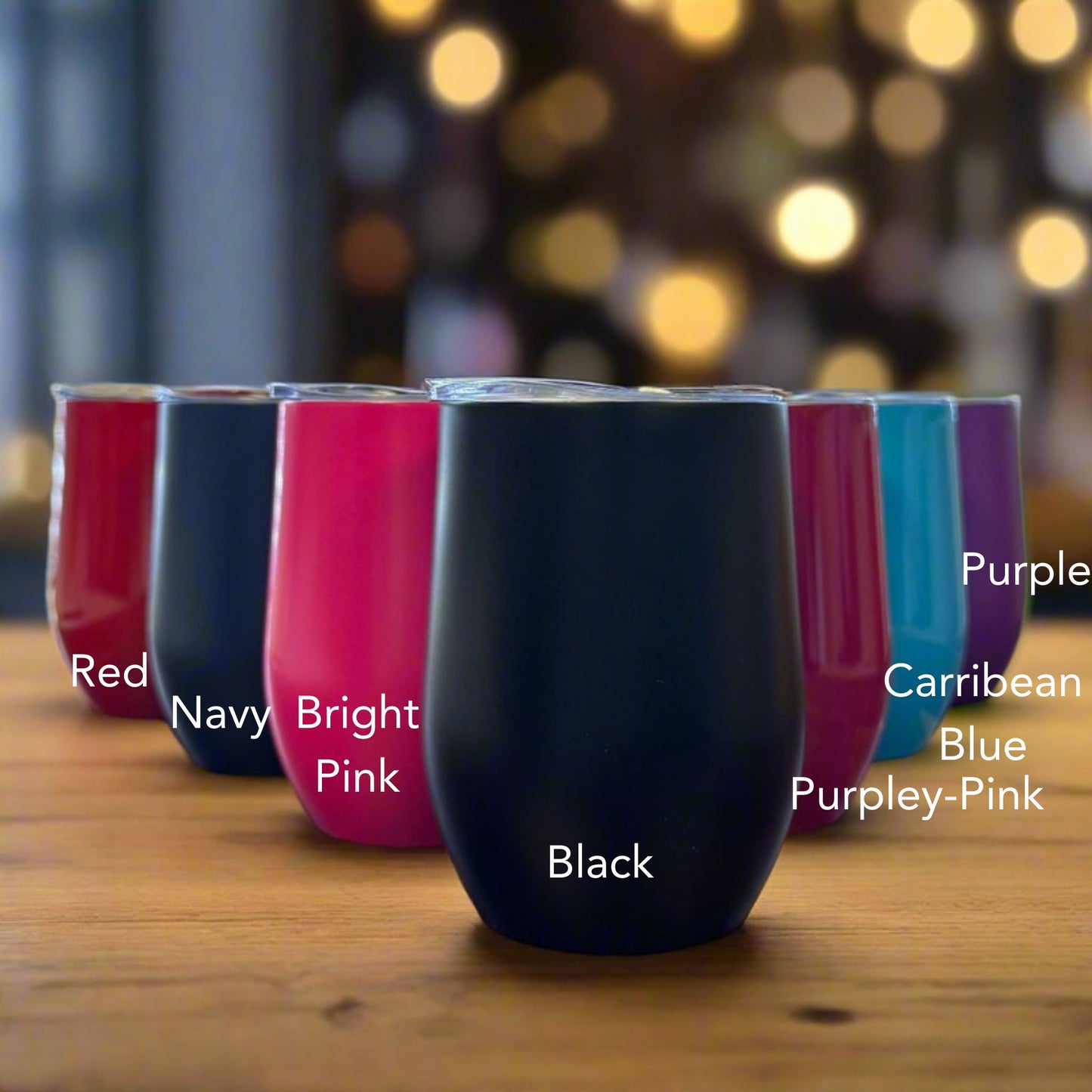 Powder Coated Wine Tumbler with lid