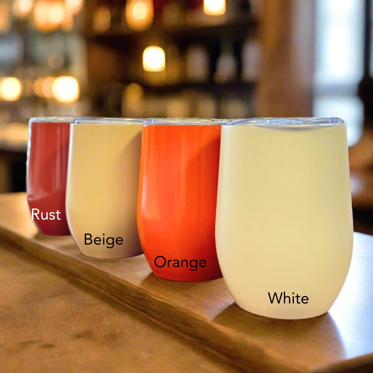 Powder Coated Wine Tumbler with lid