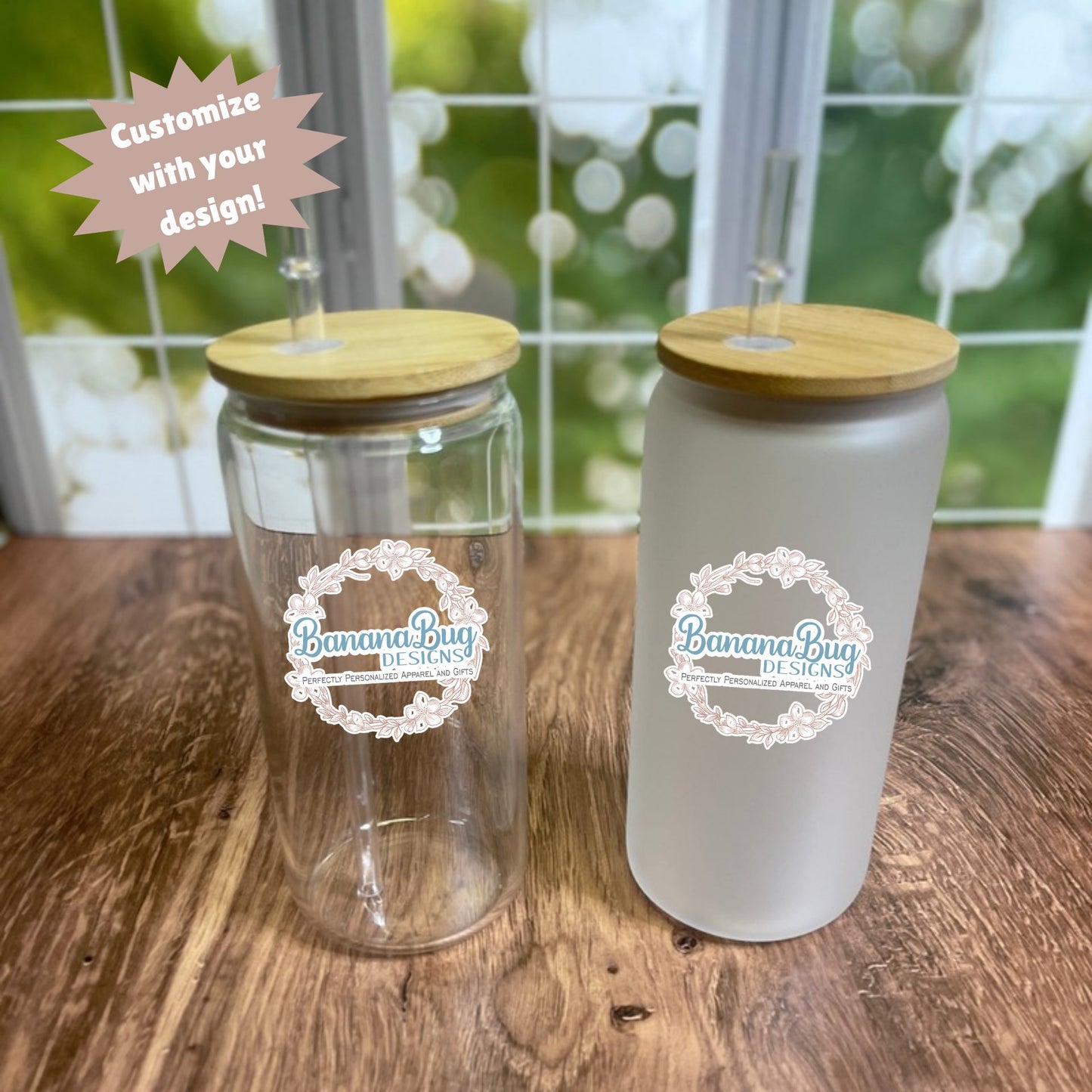 20 Ounce Glass Jar Tumbler