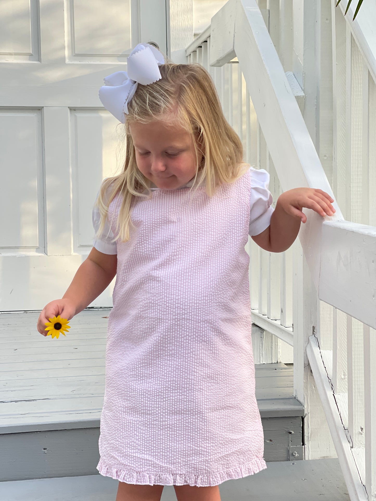 Gingham Ruffle Jumper