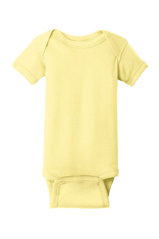 RS4400  Rabbit Skins™ Infant Short Sleeve Baby Rib Bodysuit