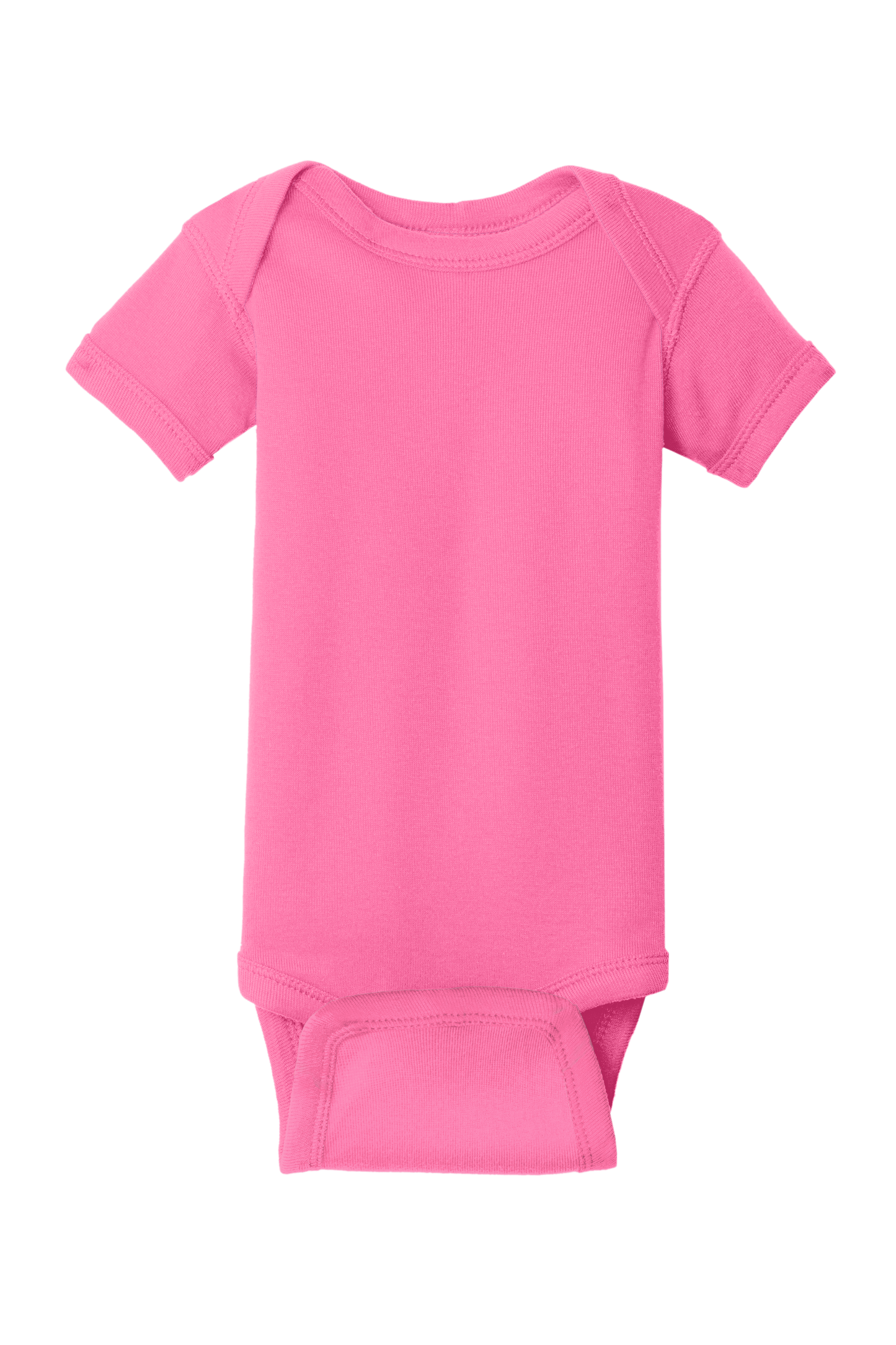 RS4400  Rabbit Skins™ Infant Short Sleeve Baby Rib Bodysuit