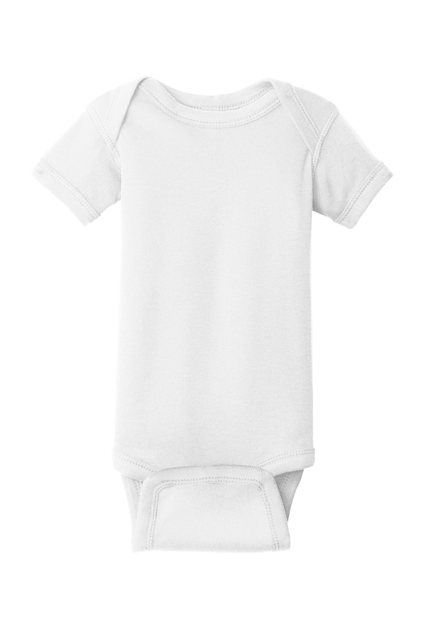 RS4400  Rabbit Skins™ Infant Short Sleeve Baby Rib Bodysuit
