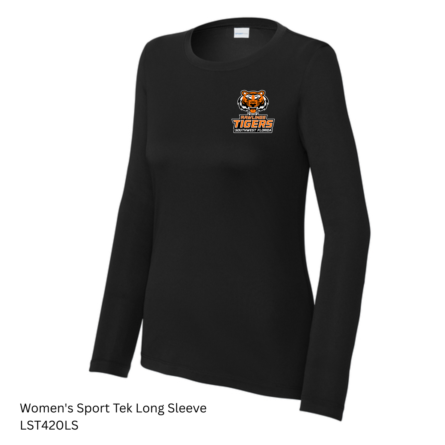 Rawlings Tigers - LST420LS  Sport-Tek® Women's Posi-UV® Pro Long Sleeve