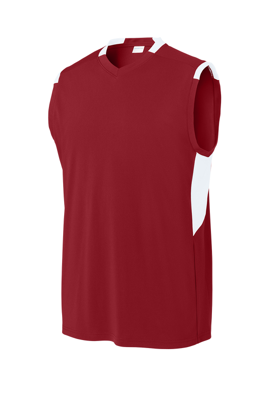 LST441 Sport-Tek® Club Sleeveless LADIES V-Neck
