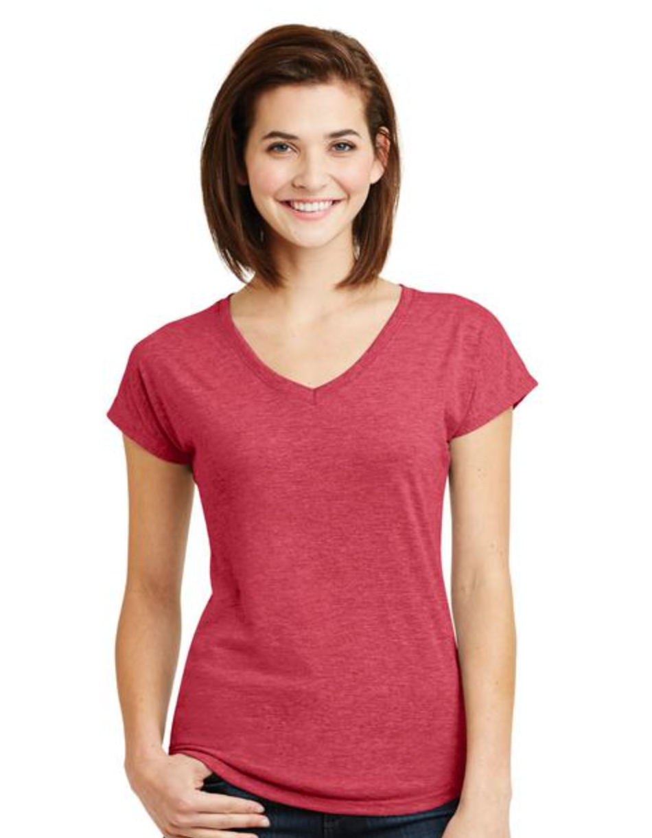 Anvil Vneck Ladies Triblend Tee 6750VL