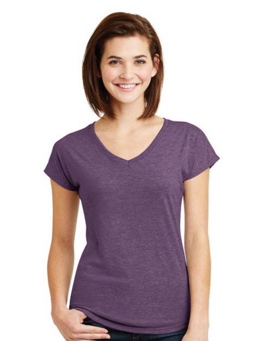 Anvil Vneck Ladies Triblend Tee 6750VL